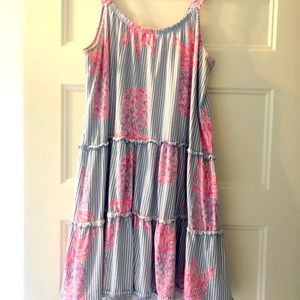 Lilly Pulitzer Rum Swizzle Loro Dress Large